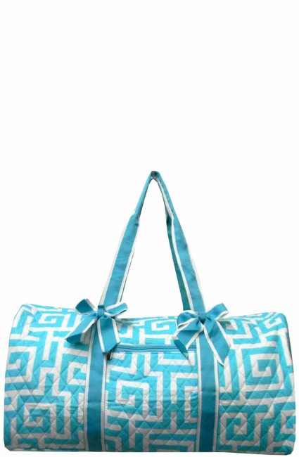 Quilted Duffle Bag-UHA2626/AQUA